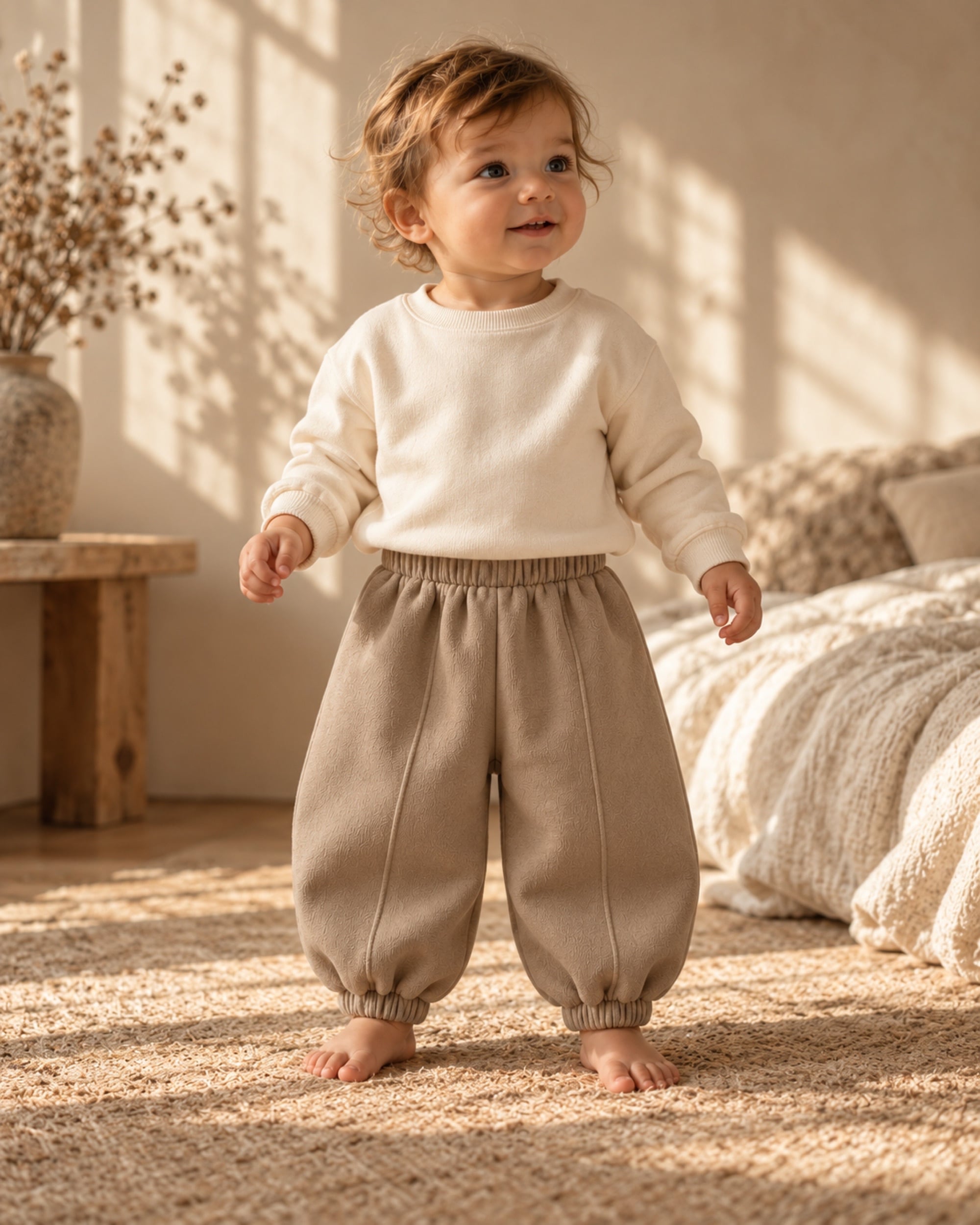 Pantalon jogging oversize porté